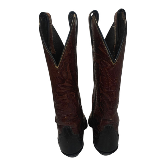 Vintage leather 2 tone Code West Cowboy boots sz 7 - Picture 4 of 7